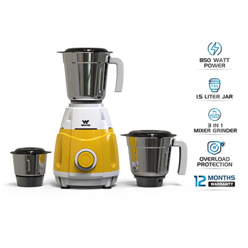 Walton 3in1 SS Heavy Duty Mixer Grinder || ওয়ালটন ৩-ইন-১ এসএস হেভি ডিউটি মিক্সার গ্রাইন্ডার || WBL-15G285