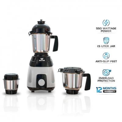 Walton 3in1 SS Heavy Duty Mixer Grinder || ওয়ালটন ৩-ইন-১ এসএস হেভি ডিউটি মিক্সার গ্রাইন্ডার || WBL-15GM55N