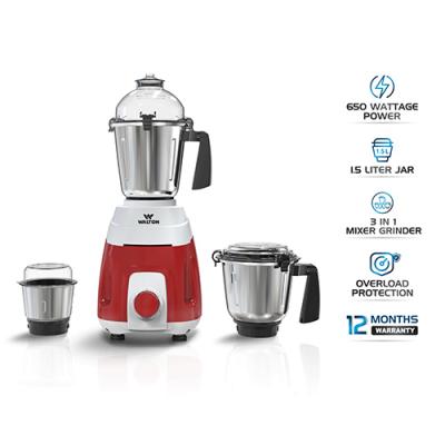 Walton 3in1 SS Heavy Duty Mixer Grinder || ওয়ালটন ৩-ইন-১ স্টেইনলেস স্টিল হেভি-ডিউটি মিক্সার গ্রাইন্ডার || WBL-15GM75S