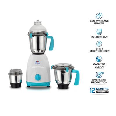 Walton 3in1 SS Heavy Duty Mixer Grinder || ওয়ালটন ৩-ইন-১ স্টেইনলেস স্টিল হেভি ডিউটি মিক্সার গ্রাইন্ডার || WBL-VK01